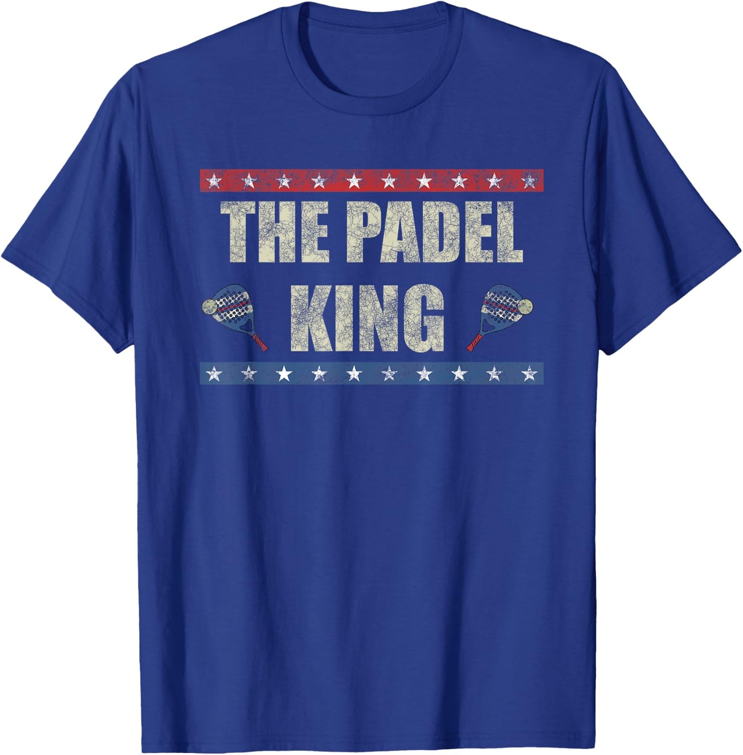 The Padel King Paddle Tennis Padel Racket Player Padel T-Shirt - T-Shirt | Royal