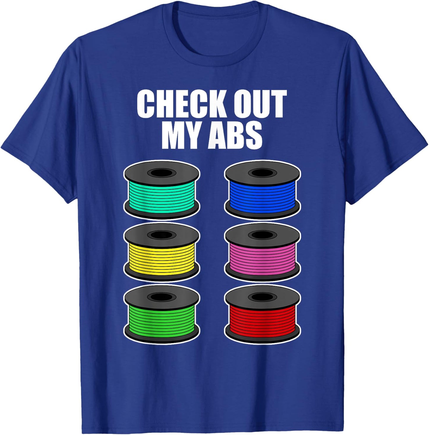 Funny 3D Printing Designs Women ABS Printer Filament T-Shirt - T-Shirt | Royal