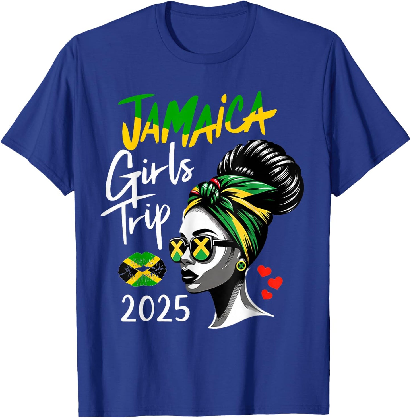 Jamaica Girls Trip 2025 Matching Women Summer Vacation Trip T-Shirt - T-Shirt | Royal