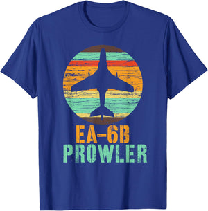 Vintage EA-6B Prowler Military Aircraft Shirt T-Shirt - T-Shirt | Royal