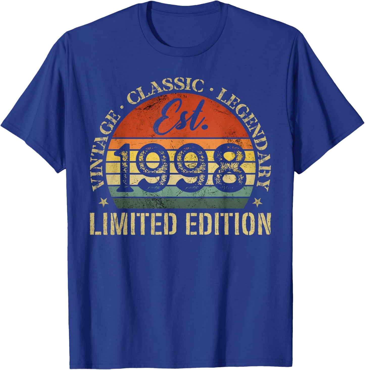 Vintage Classic Legendary Est. 1998 Limited Edition T-Shirt - T-Shirt | Royal