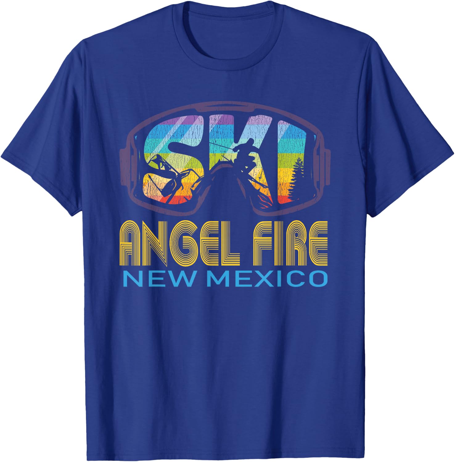 Ski Angel Fire New Mexico Skiing Vacation T-Shirt - T-Shirt | Royal