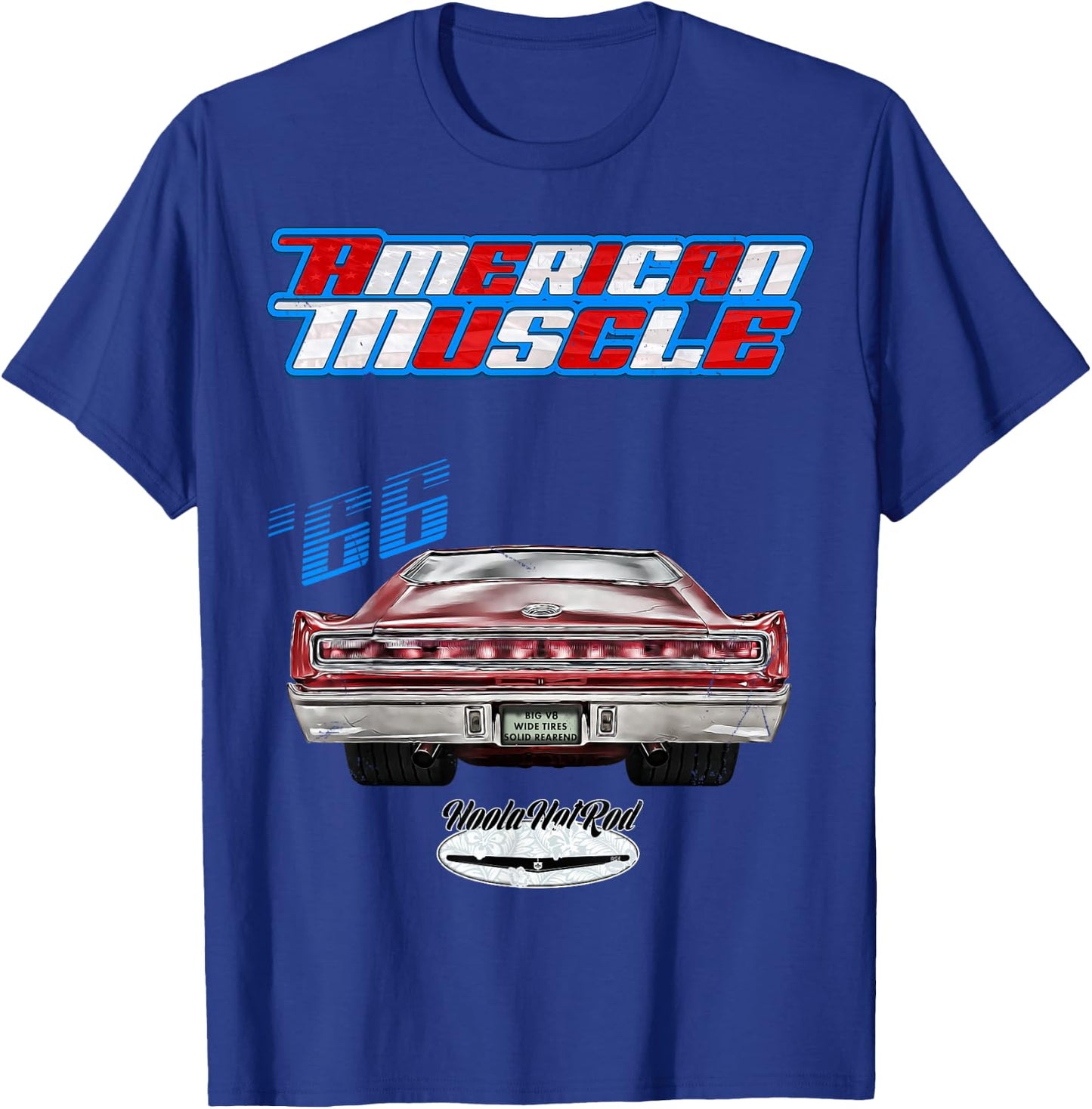 1966 Charger,Super Bee,Hot Rod,Muscle Car,Magnum,Wedge,R/T T-Shirt - T-Shirt | Royal