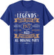 Legends Born in 1977 48th Birthday 48 Years Old Bday Men T-Shirt - T-Shirt | Royal