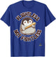 Flightless not Fightless - a menacing penguin T-Shirt - T-Shirt | Royal
