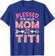 Blessed To Be Called Mom And Titi Funny Mother's Day T-Shirt - T-Shirt | Royal