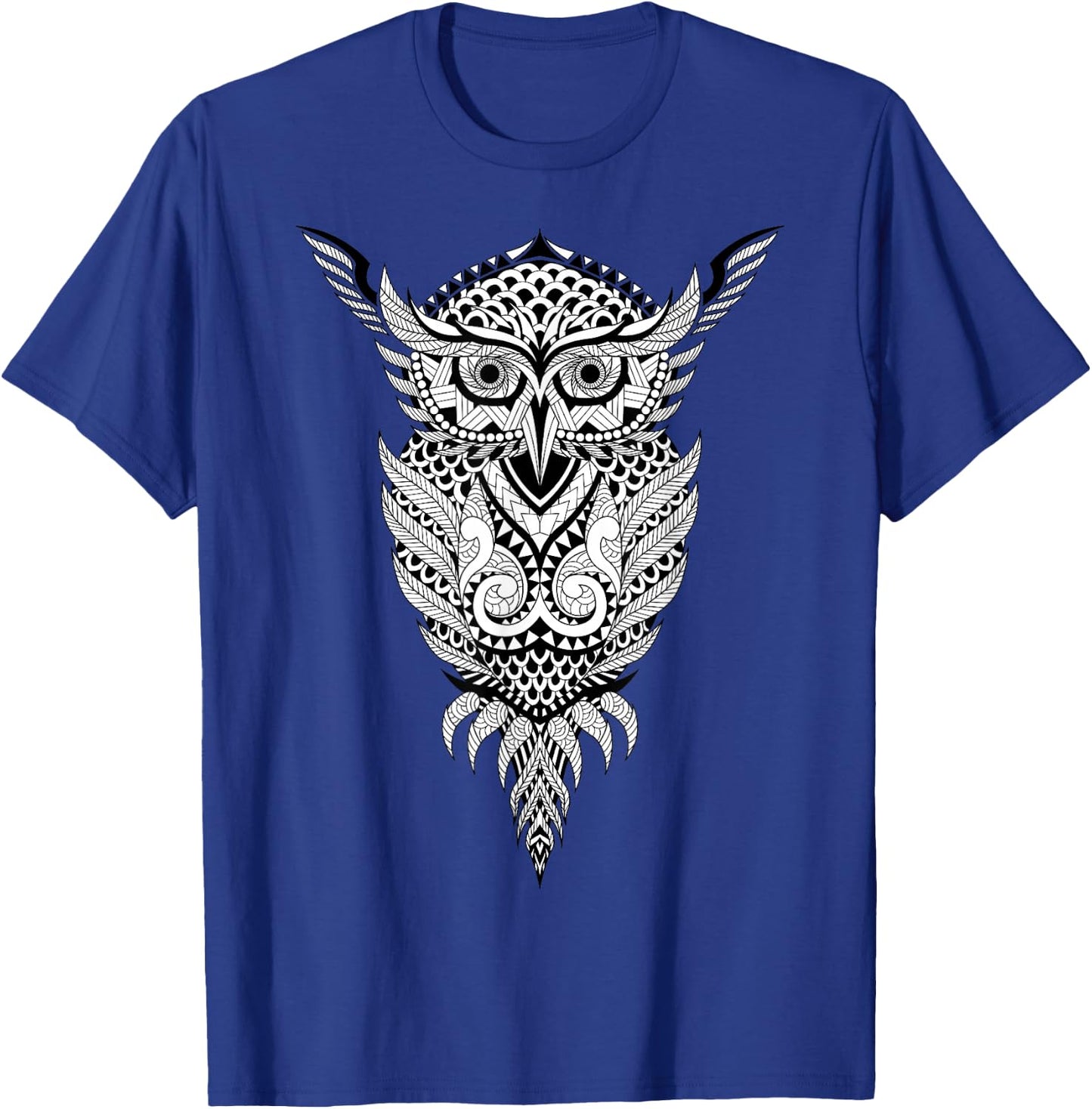 Cute owl to paint and colour for children T-Shirt - T-Shirt | Royal