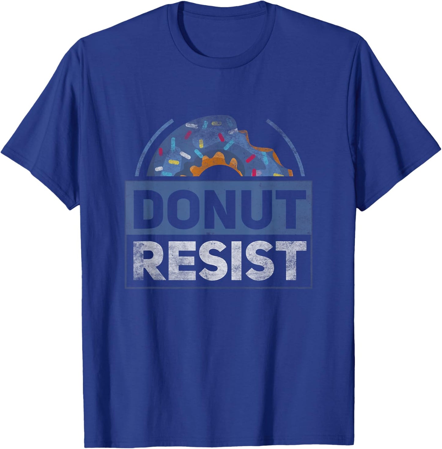 Police Officer Funny Sarcasm by POFS Items Donut Resist Funny Joke American Police Hero T-Shirt - T-Shirt | Royal