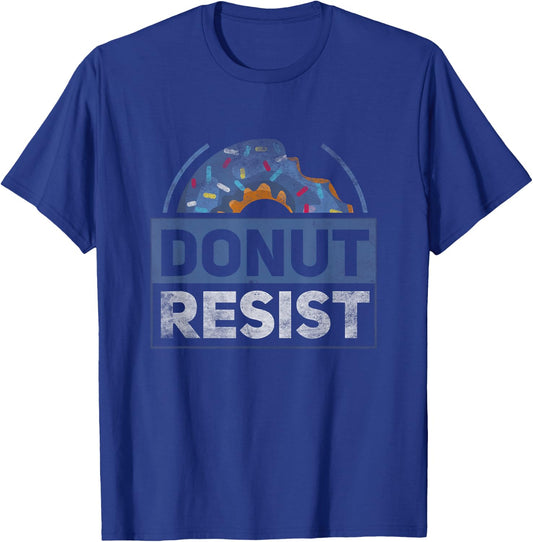 Police Officer Funny Sarcasm by POFS Items Donut Resist Funny Joke American Police Hero T-Shirt - T-Shirt | Royal
