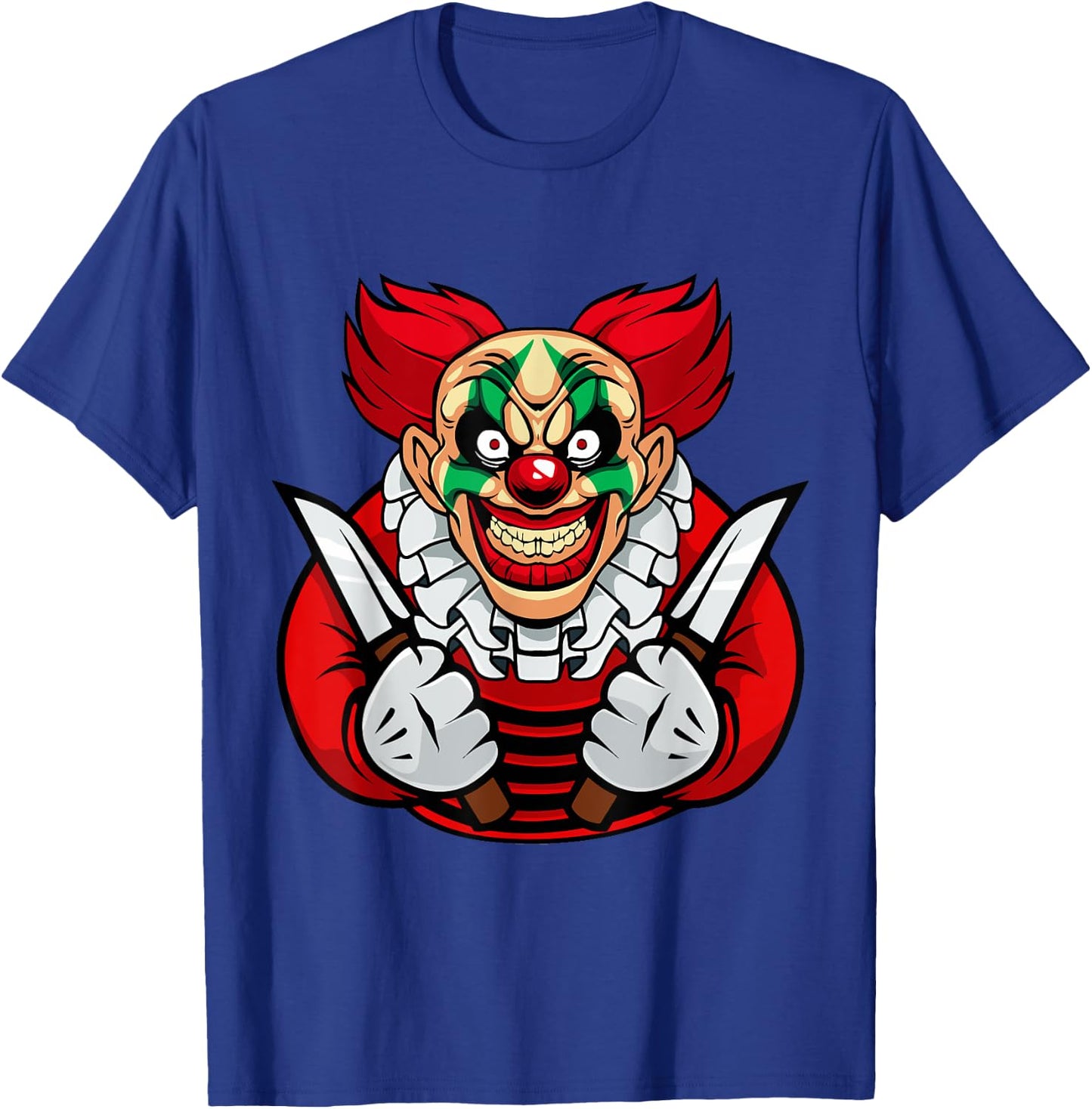 Scary clown shirt as a costume for Halloween celebration T-Shirt - T-Shirt | Royal