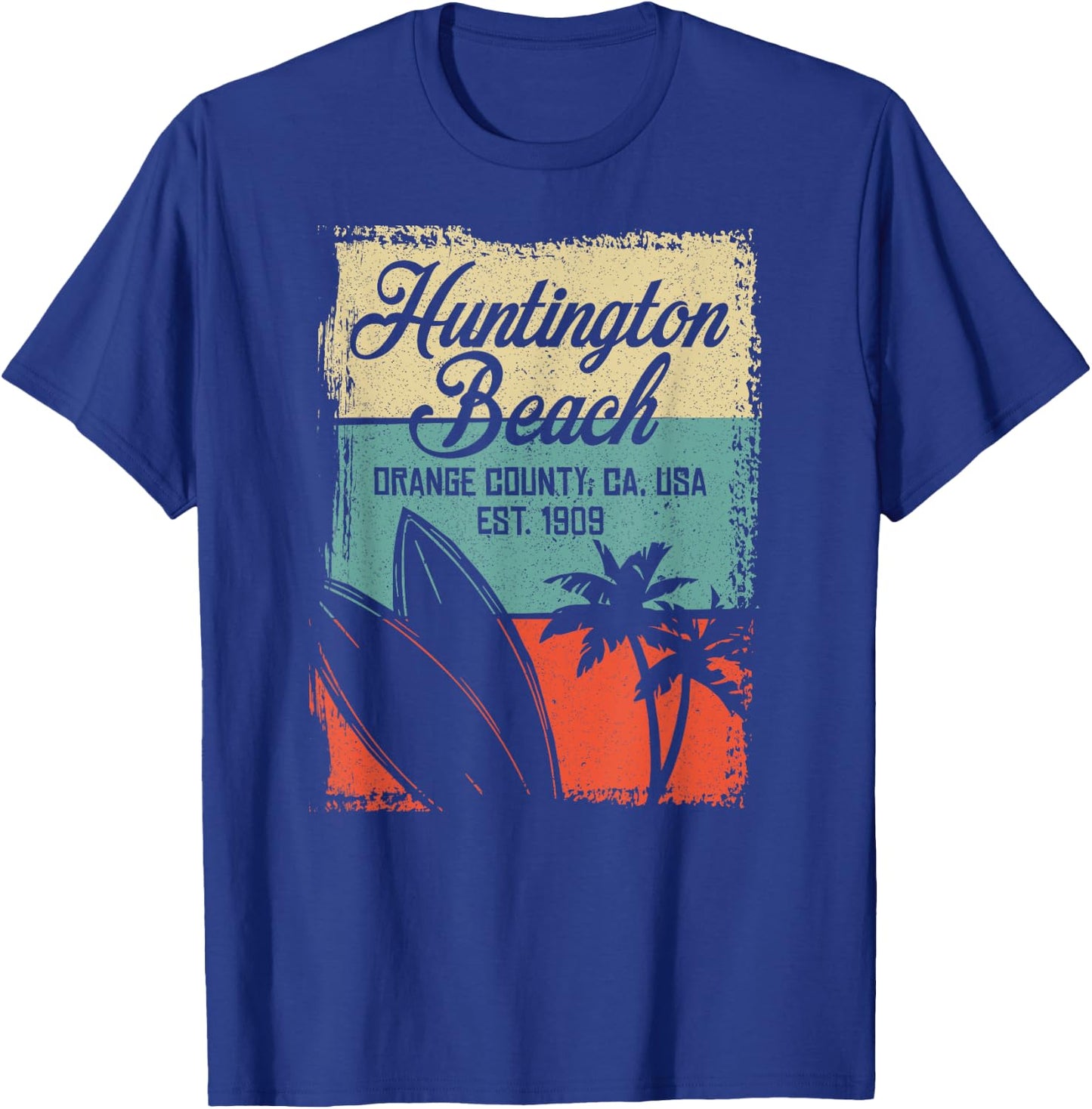 Cool Huntington Beach Surfing Competitions Men Women Girls Kids T-Shirt - T-Shirt | Royal