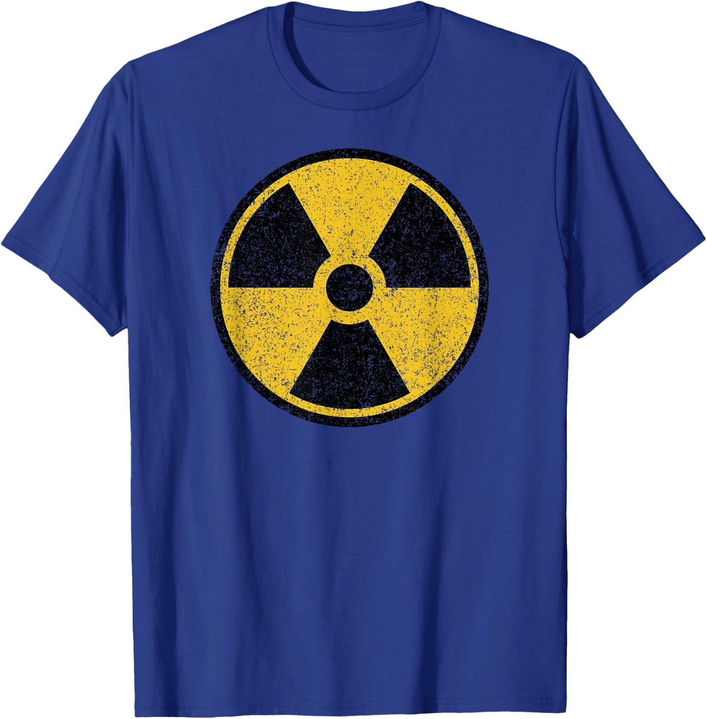 Radioactive Nuclear Warning Symbol Radiation Sign Fallout T-Shirt - T-Shirt | Royal