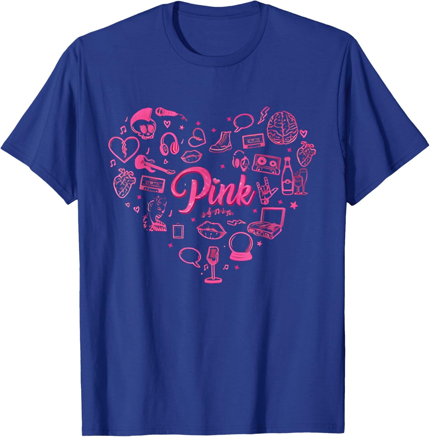 Girl Retro Pink First Name Personalized Groovy 80's Funny T-Shirt - T-Shirt | Royal