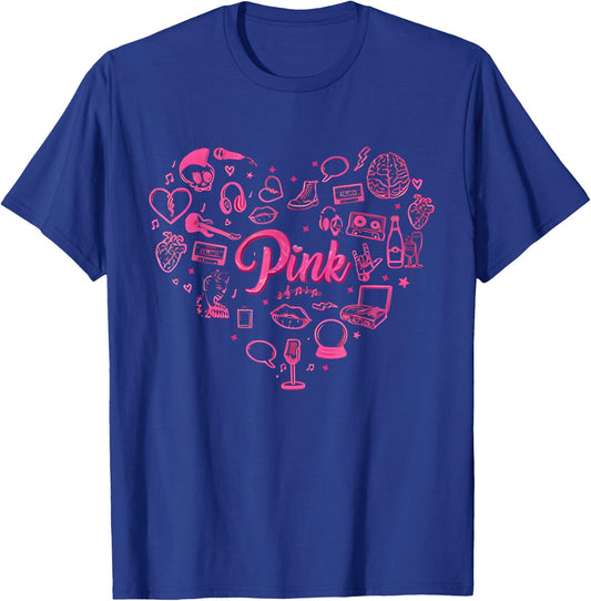 Girl Retro Pink First Name Personalized Groovy 80's Funny T-Shirt - T-Shirt | Royal