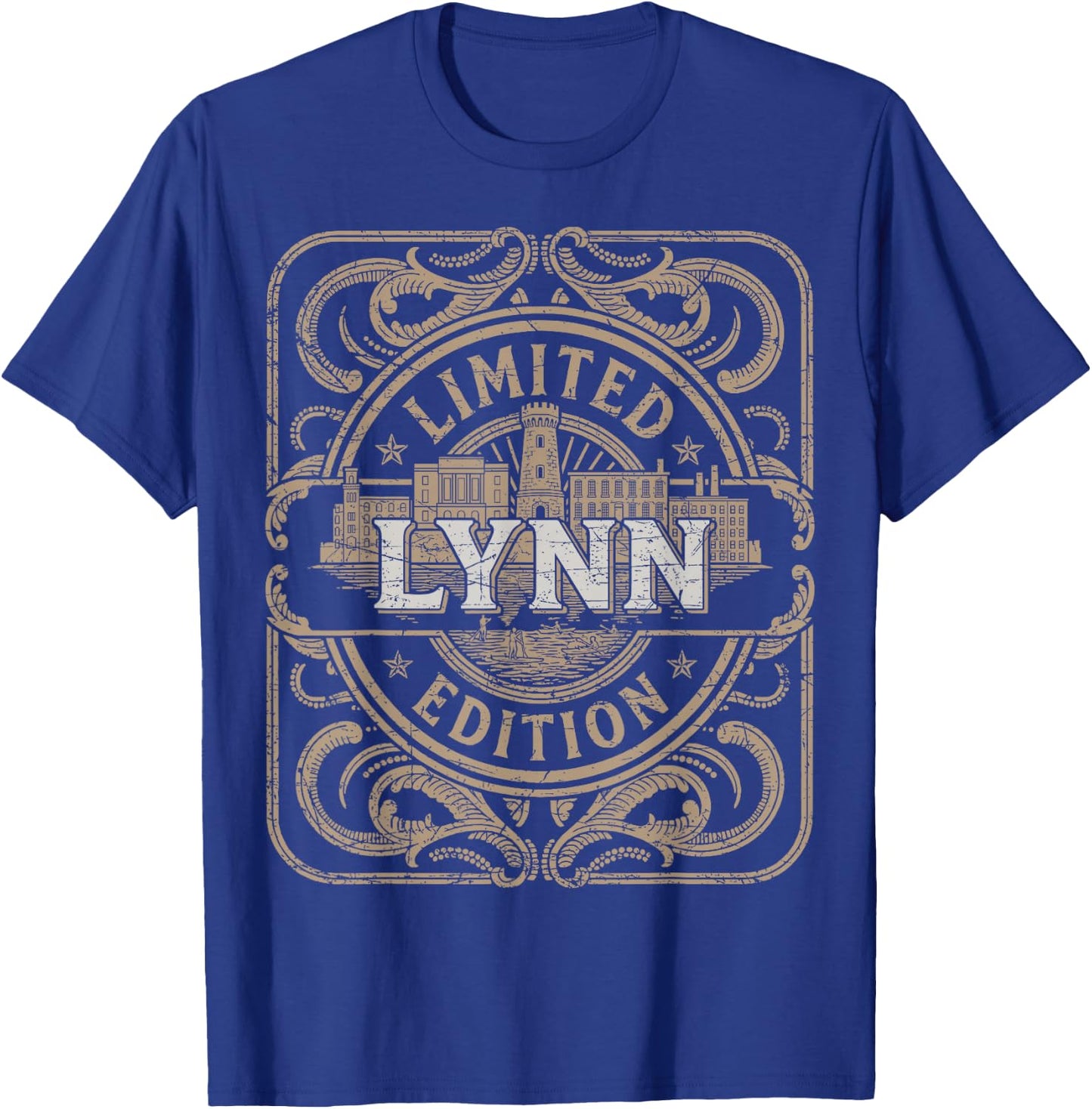 Lynn Vintage Lynn Massachusetts T-Shirt - T-Shirt | Royal