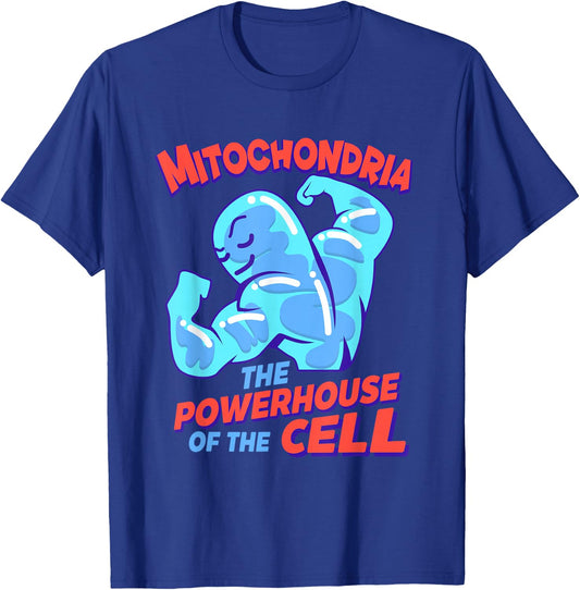 Mitochondria The Power Station of the Cell, Biology T-Shirt - T-Shirt | Royal
