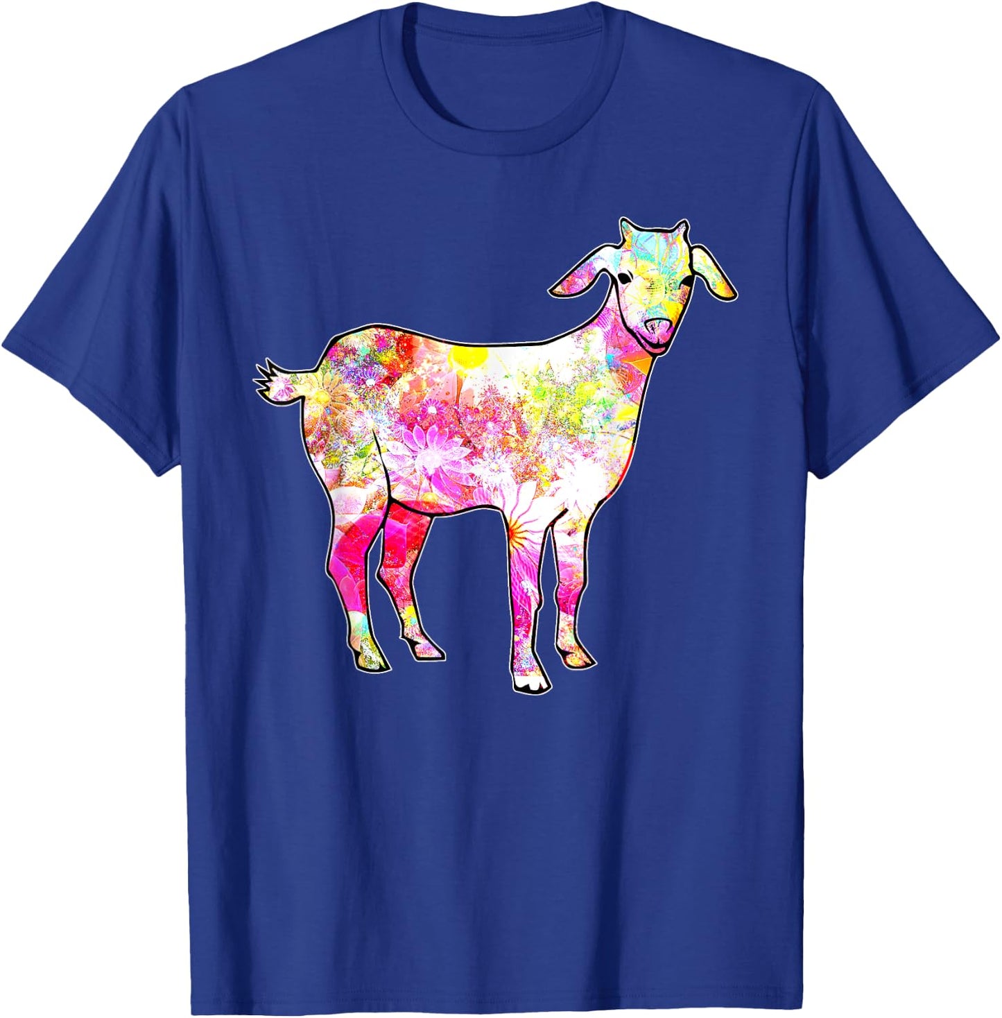 Just a Girl who Loves Goats Women Farmer Cute Goat T-Shirt - T-Shirt | Royal