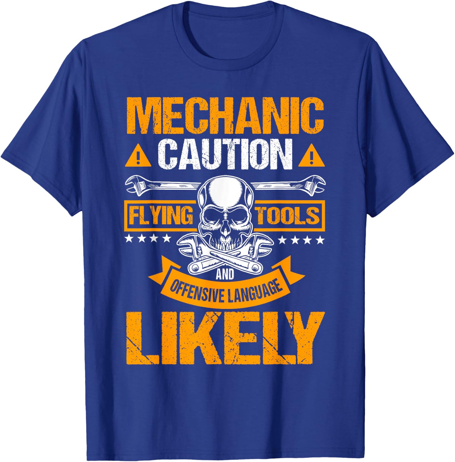 Auto Mechanic Automotive Technician Mech Serviceman Repair T-Shirt - T-Shirt | Royal