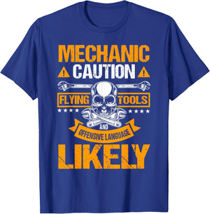 Auto Mechanic Automotive Technician Mech Serviceman Repair T-Shirt - T-Shirt | Royal
