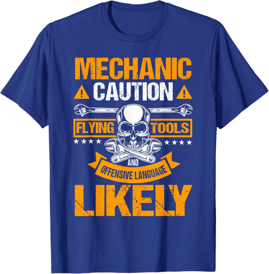Auto Mechanic Automotive Technician Mech Serviceman Repair T-Shirt - T-Shirt | Royal