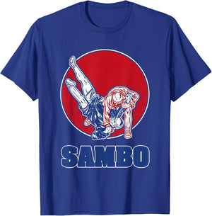 Sambo Wrestling Martial Arts Russia Soviet Union Martial Arts T-Shirt - T-Shirt | Royal