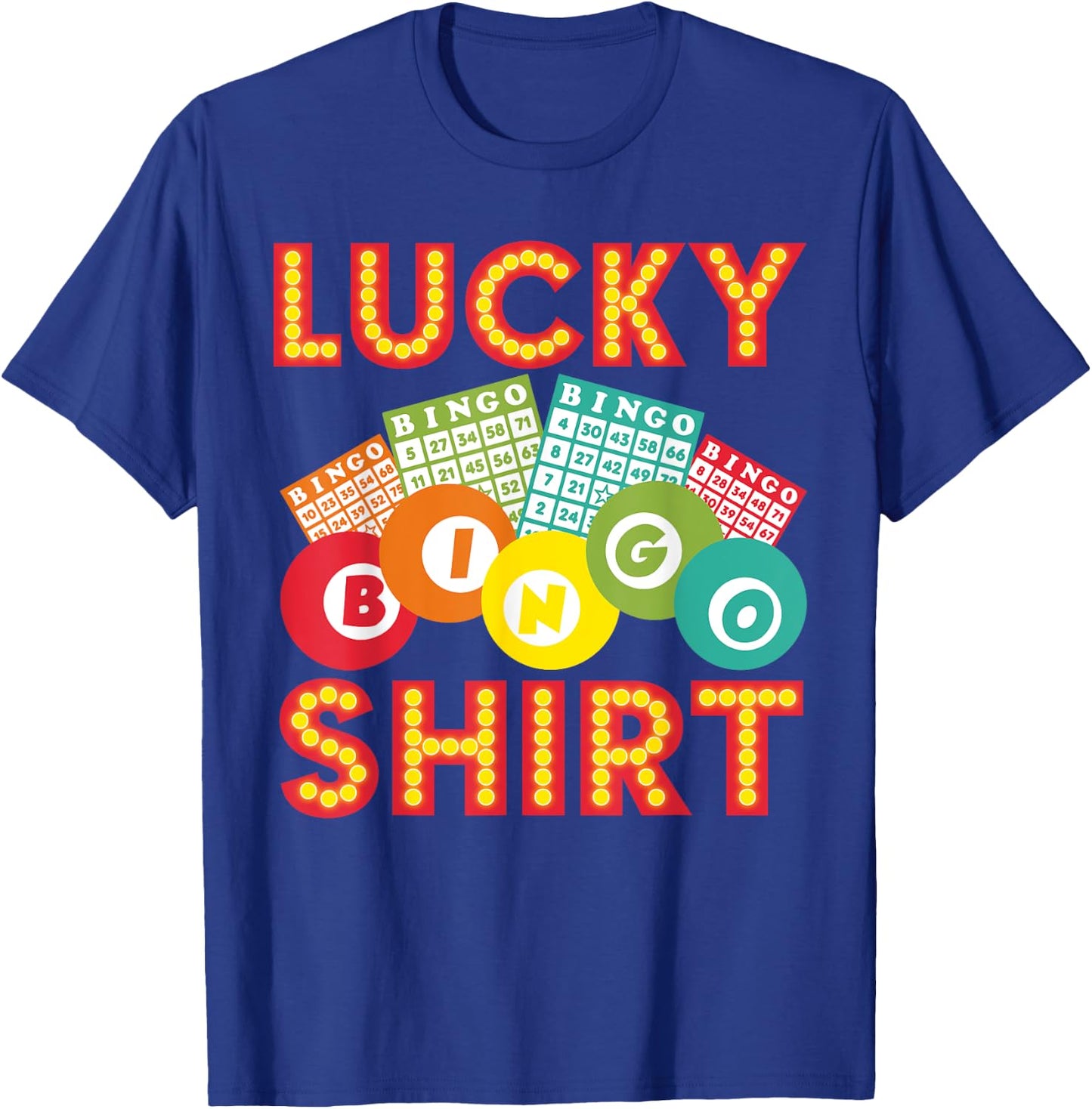 Cute Lucky Bingo Women Casino Bingo Lovers T-Shirt - T-Shirt | Royal