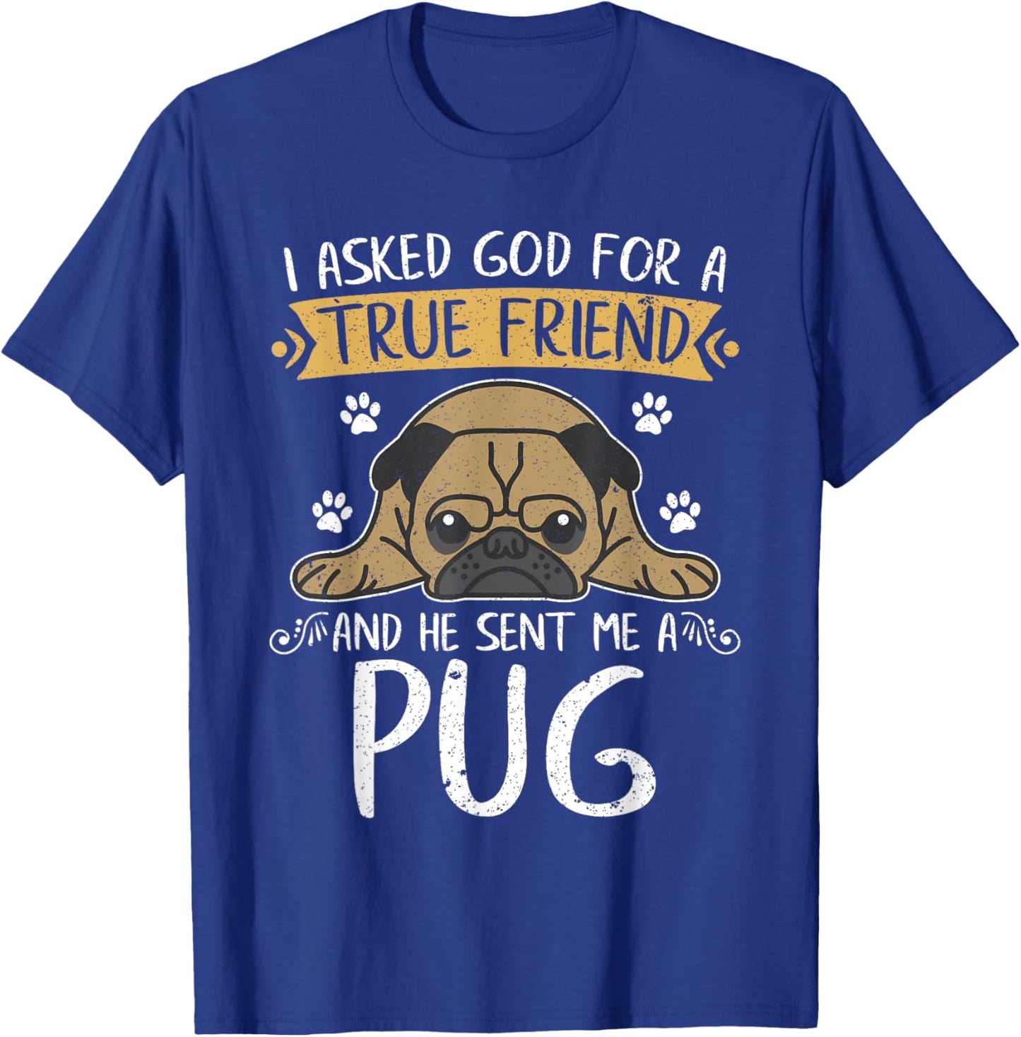 Pug Dog Lover Jesus Christ Prayer Gift Pug Women Kids T-Shirt - T-Shirt | Royal