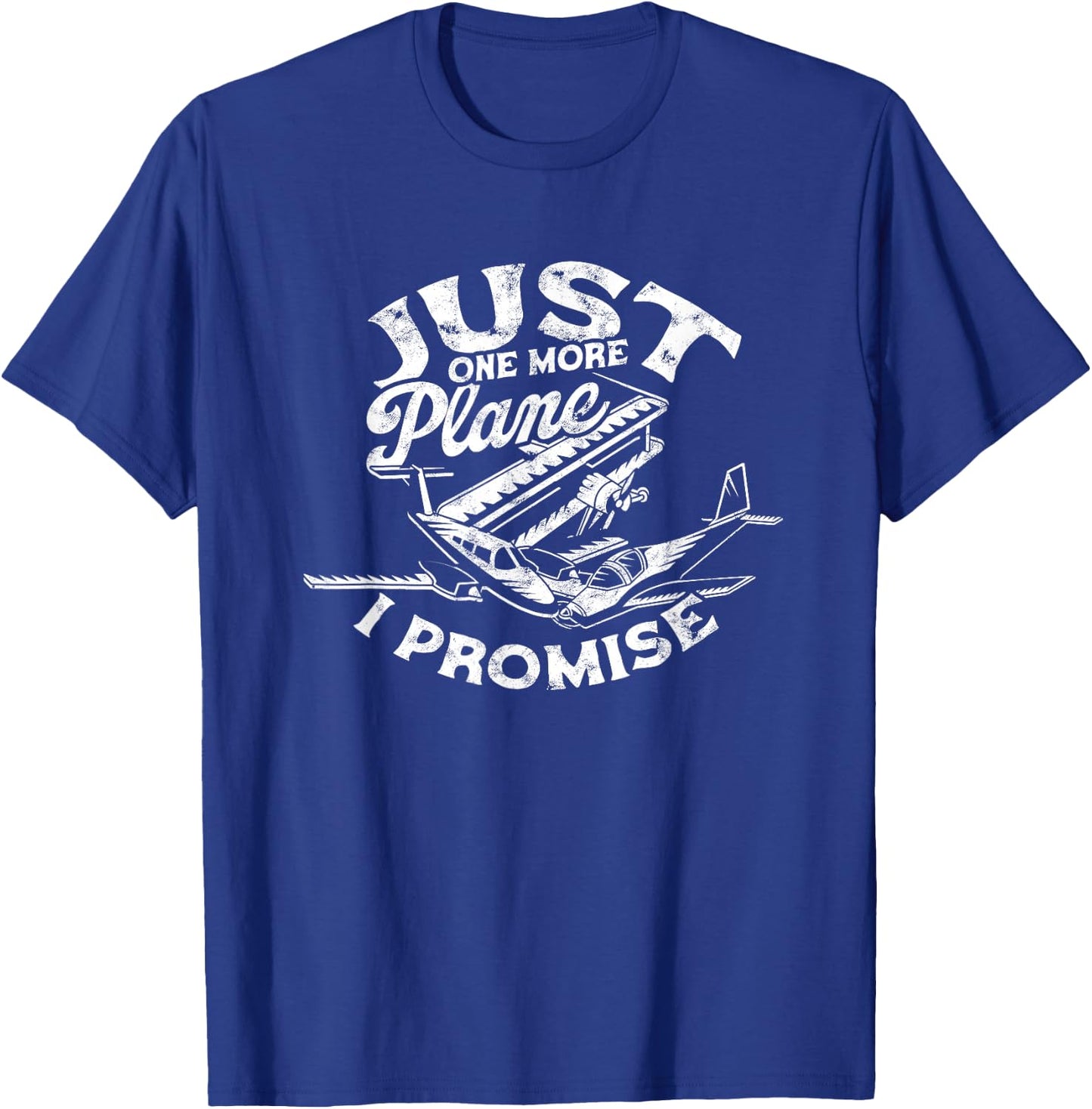 Just one more plane I promise - Airplane RC Model Pilot T-Shirt - T-Shirt | Royal