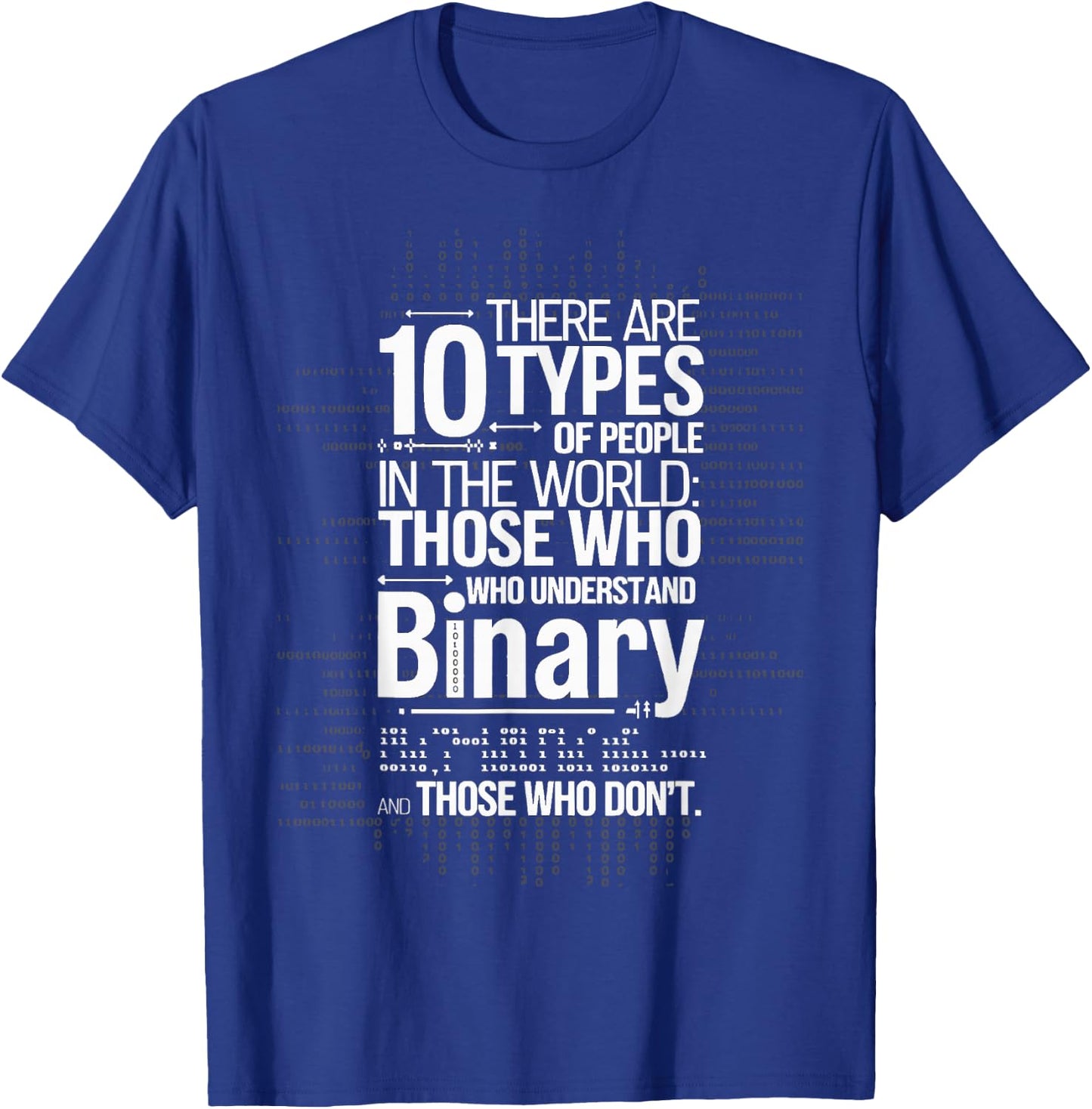 There Are 10 Types Of People In The World Binary T-Shirt - T-Shirt | Royal