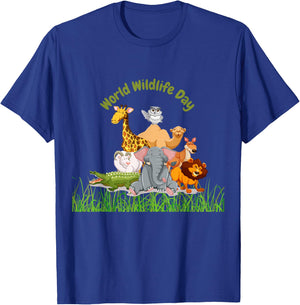 World Wildlife Day T-Shirt - T-Shirt | Royal