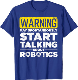 Funny Robotics Art Women Robotics Engineer Robots T-Shirt - T-Shirt | Royal