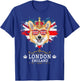 London Idea For Kids With Union Jack UK Flag & Corgi T-Shirt - T-Shirt | Royal