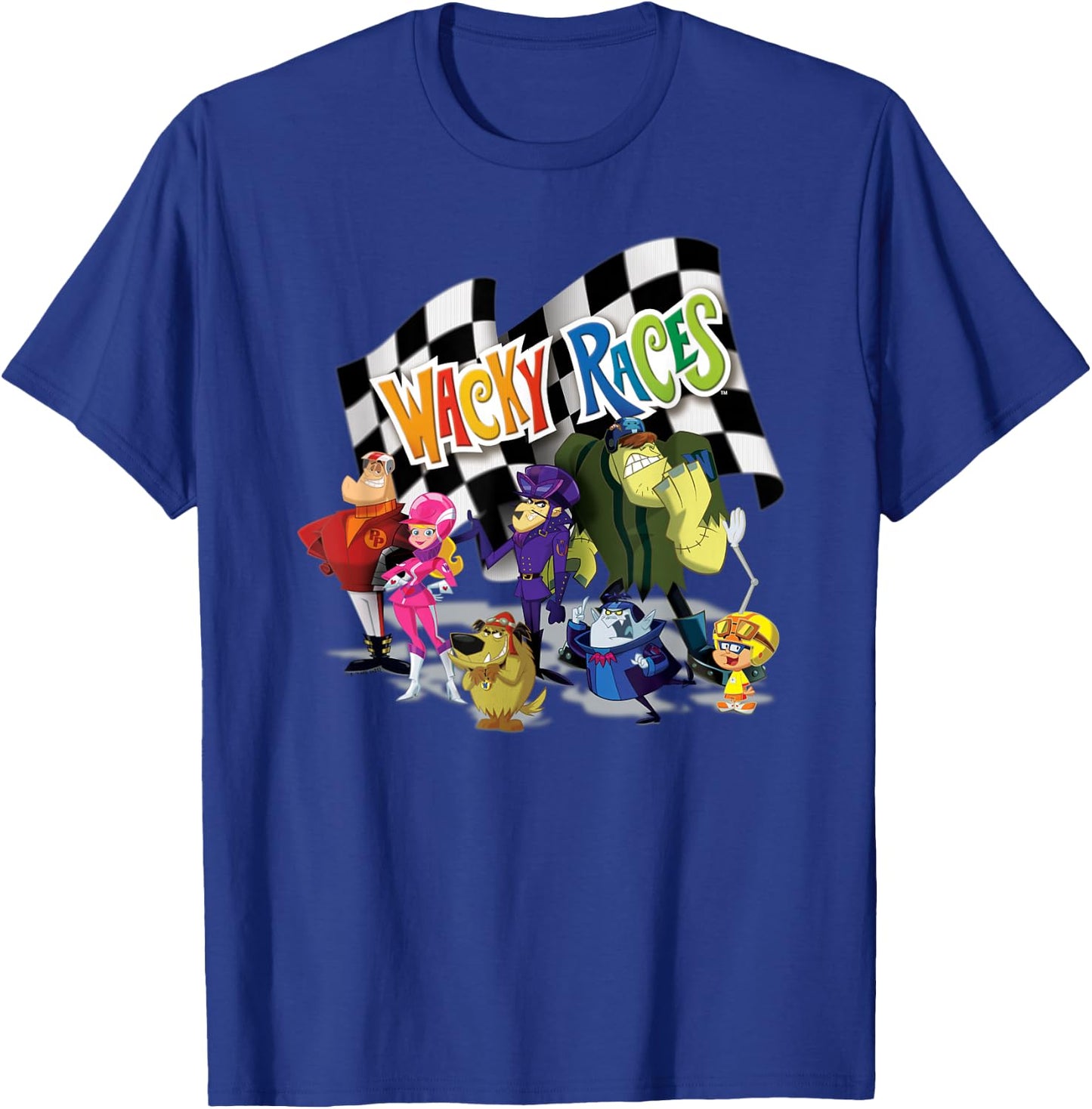 Wacky Races The Whole Crew of Racers T-Shirt - T-Shirt | Royal