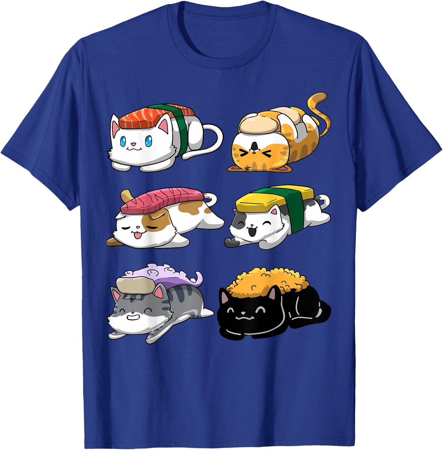 Sushi Cats Sushi Lover Cat Lover Kawaii Anime Neko T-Shirt - T-Shirt | Royal
