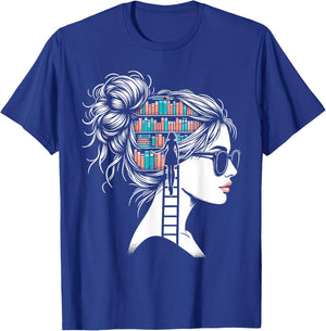 Bookworm Book Nerd Librarian Gifts Bookish Funny Librarian T-Shirt - T-Shirt | Royal
