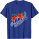 Tropical Sea Turtle Hibiscus Flowers T-Shirt - T-Shirt | Royal