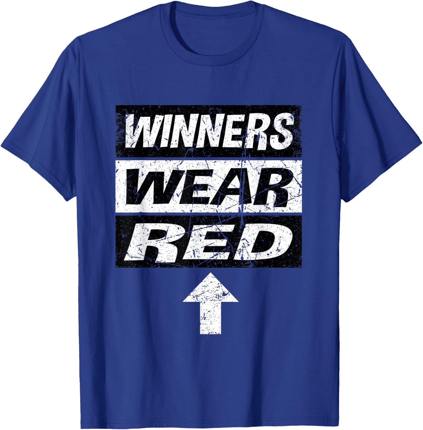 Retro Winners Wear Red Team Spirit Week Shirt Game T-Shirt - T-Shirt | Royal
