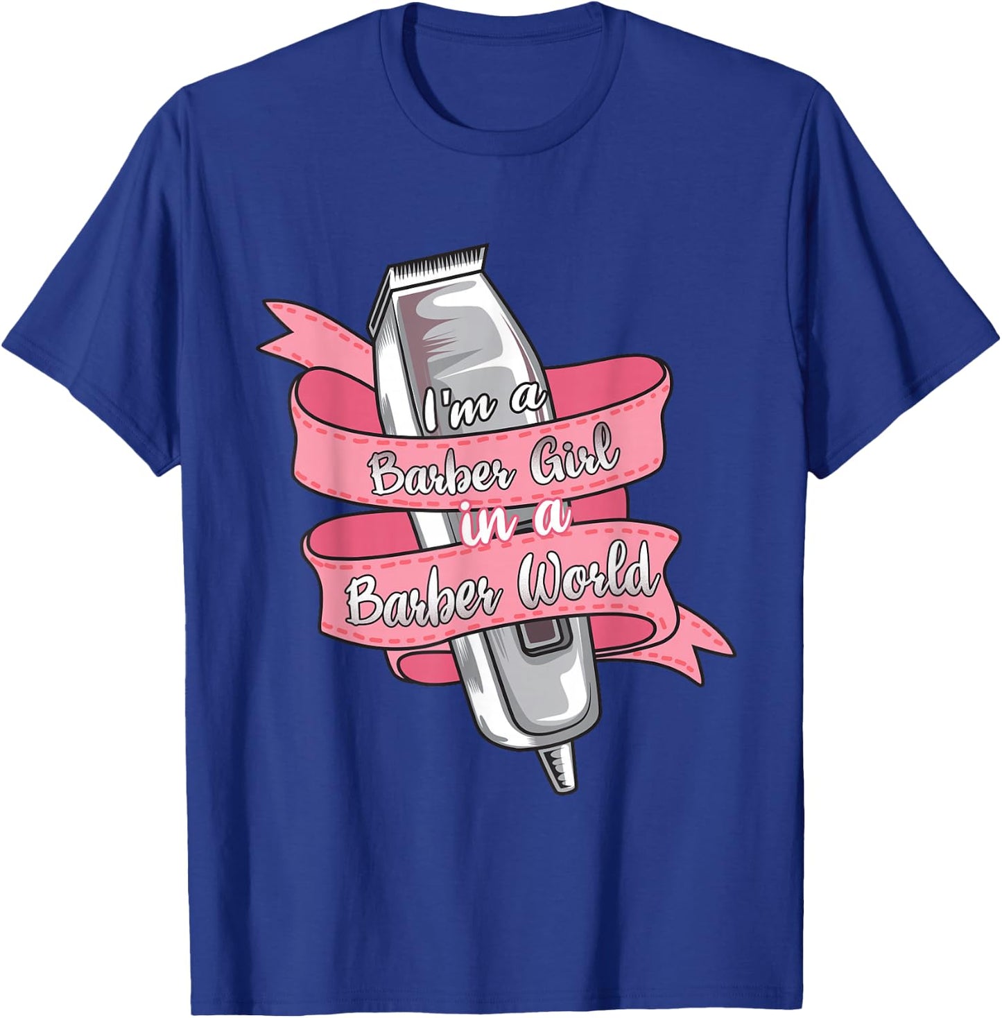 Hairdresser - Barber Girl Funny - Salon T-Shirt - T-Shirt | Royal