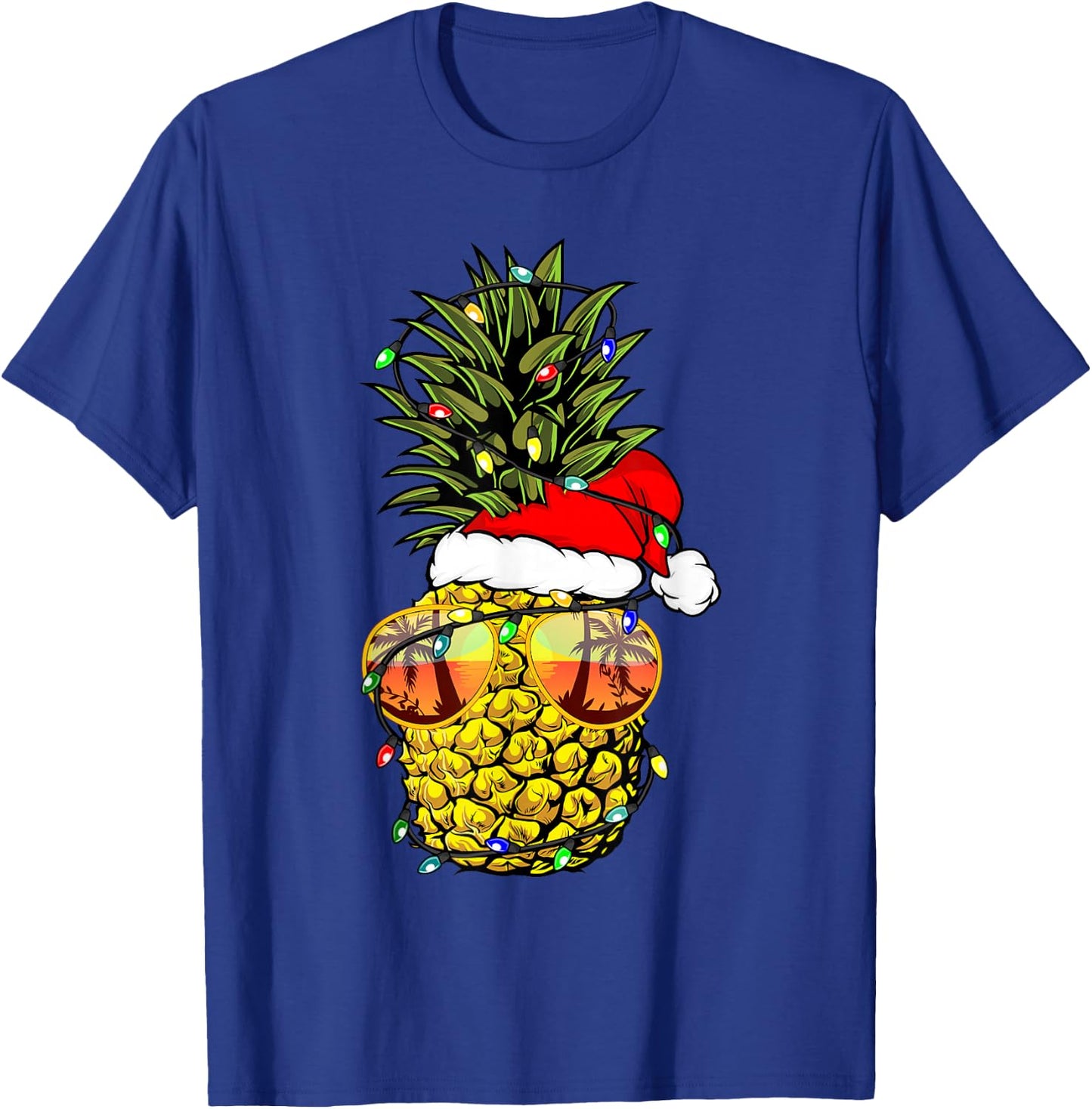 Pineapple Christmas Tree or Christmas in July Pineapple T-Shirt - T-Shirt | Royal