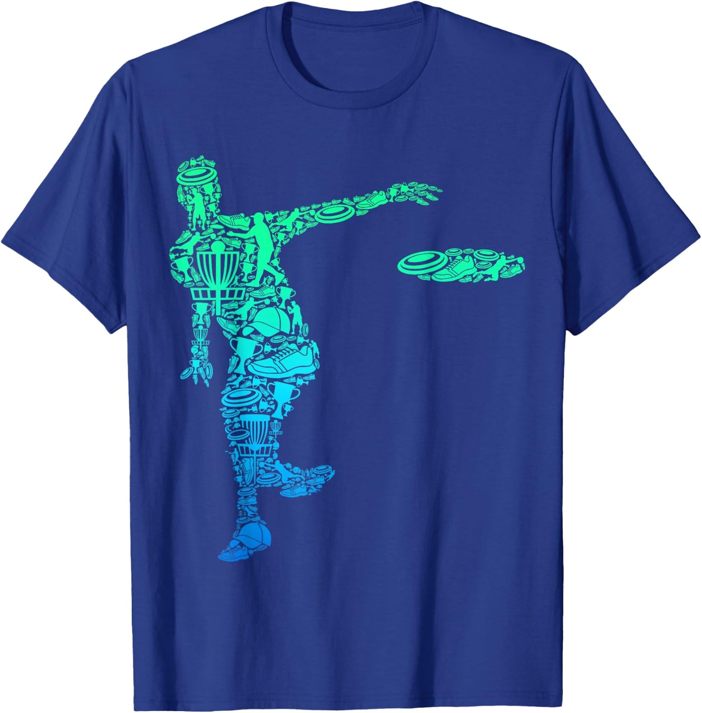 Disc Golf Frisbee Men Kids Boys T-Shirt - T-Shirt | Royal