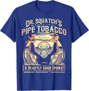 Big Foot Dr. Squatch's Medicinal Pipe Tobacco T-Shirt - T-Shirt | Royal