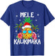Mele Kalikimaka Merry Xmas Light Santa Hawaiian Pineapple T-Shirt - T-Shirt | Royal