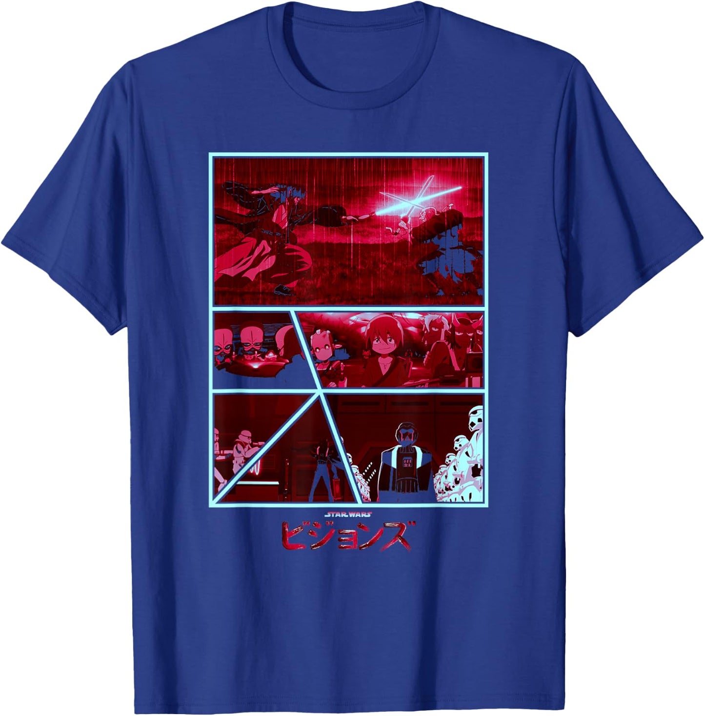 Star Wars Visions Dark Comic Poster T-Shirt - T-Shirt | Royal