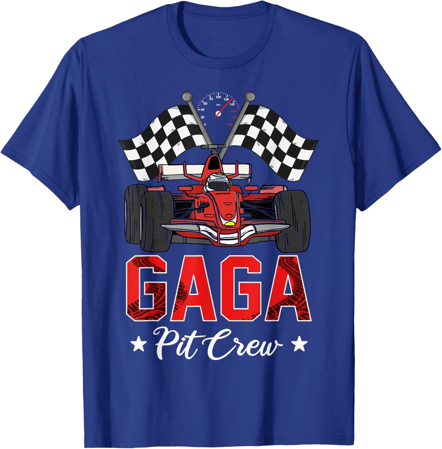 Gaga Pit Crew Birthday Party Family Matching Party T-Shirt - T-Shirt | Royal