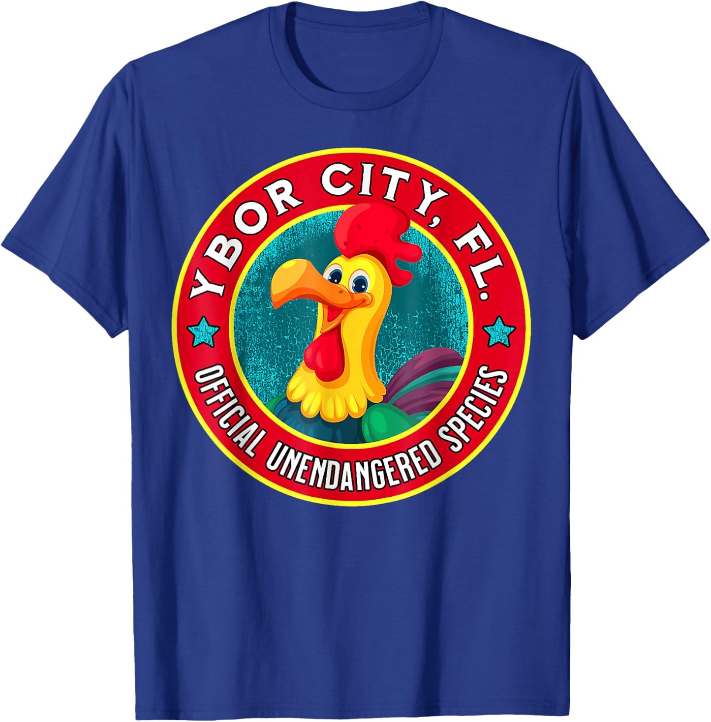 Ybor City Chicken Official Unendangered Species Souvenir T-Shirt - T-Shirt | Royal
