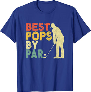 Best Pops By Par Funny Golf T-Shirt - T-Shirt | Royal