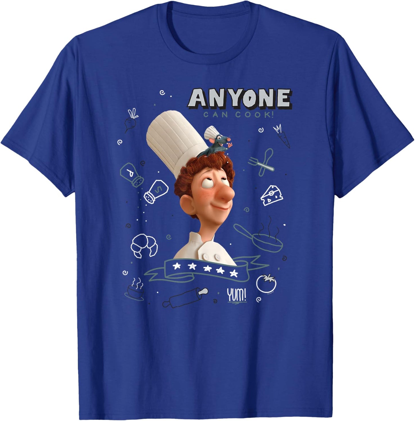 Disney Pixar Ratatouille Remy & Linguini Anyone Can Cook T-Shirt - T-Shirt | Royal