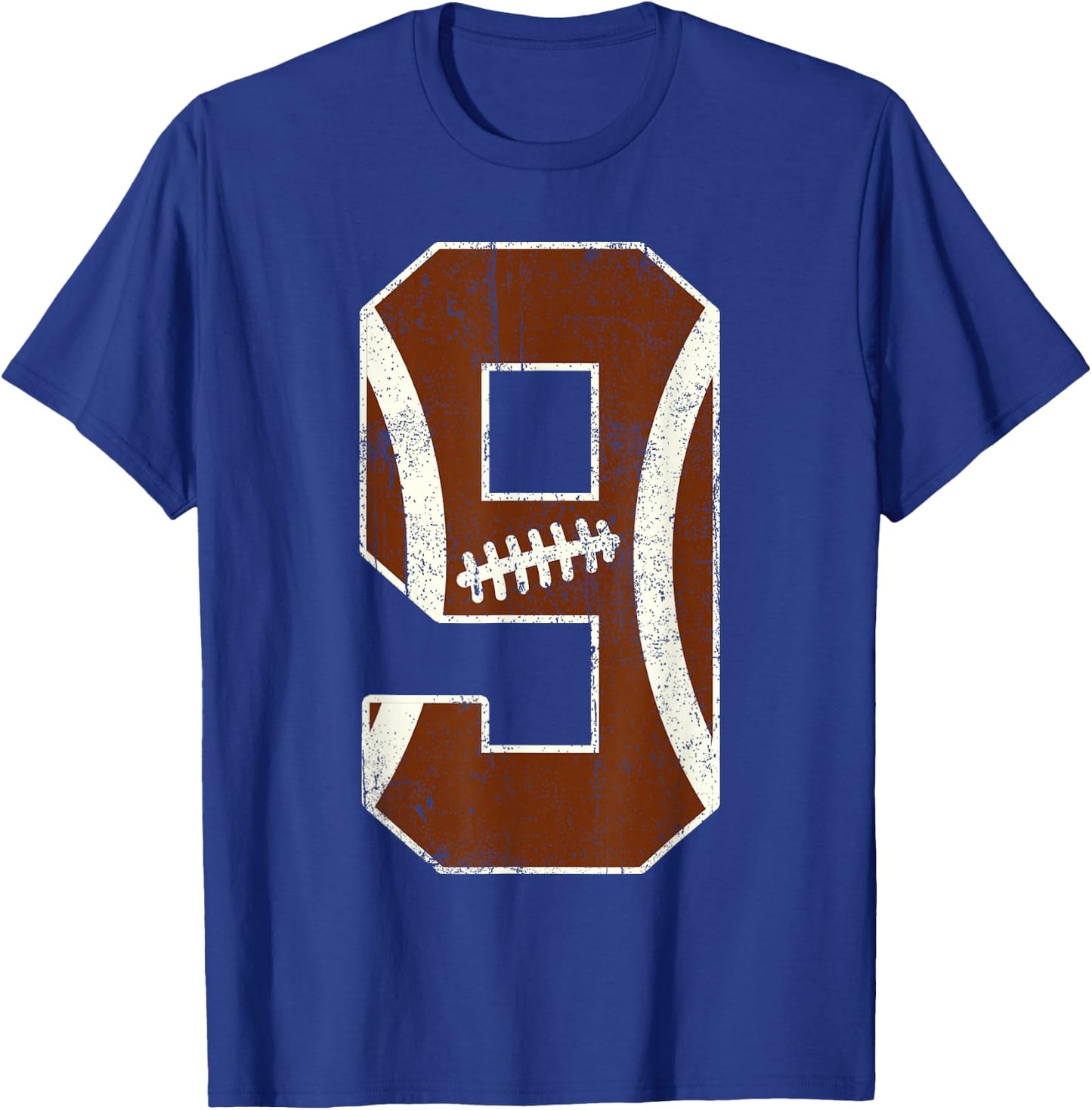 9th Birthday Football Lovers Bdy Boy 9 Year Old Girl T-Shirt - T-Shirt | Royal