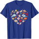Seashells Heart | Seashell Collector Clam Seashell Lover T-Shirt - T-Shirt | Royal