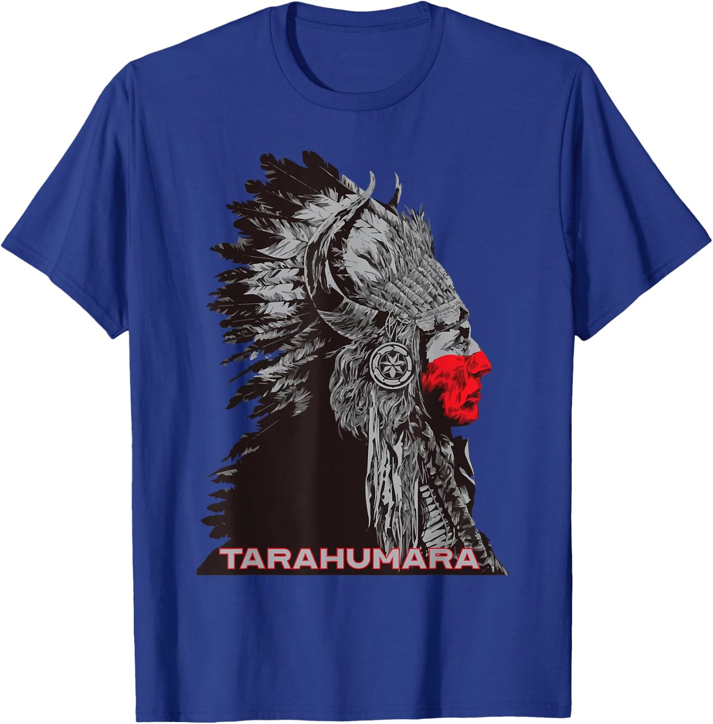 Tarahumara Mexican Indian Proud Chief Vintage Respect T-Shirt - T-Shirt | Royal